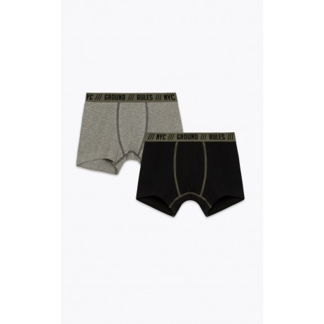 --ΣΕΤ 2ΤΜΧ BOXER ΑΓ. RULES 95 COTTON 5%ELASTAN