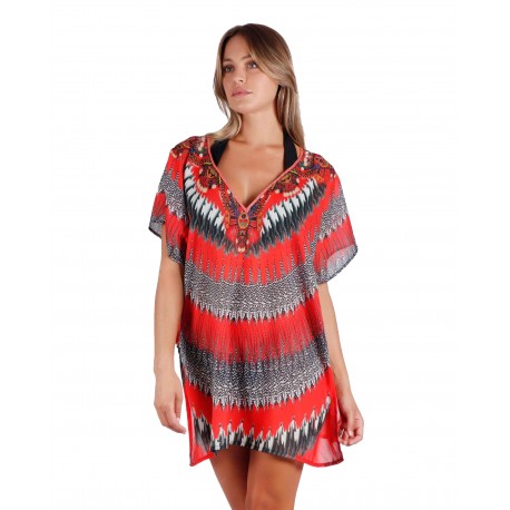 Admas Beach Dress Rojo