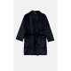 Minerva Μονόχρωμη Ανδρική Ρόμπα Fleece