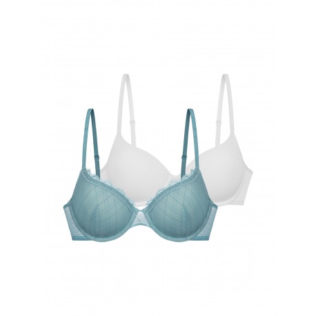 DORINA Iris Pack of 2 Light Padded Demi Bra