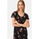 Minerva Floral TENCEL™ Modal Γυναικεία Νυχτικιά με Ζαπονέ Μανίκι