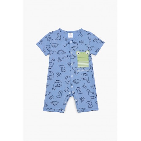 Pretty Baby Happy Βαμβακερό Φορμάκι Βρεφικό Μακρυμάνικο SS24